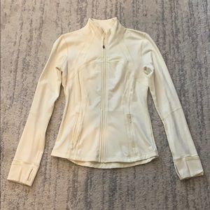 Lululemon pastel yellow full zip jacket